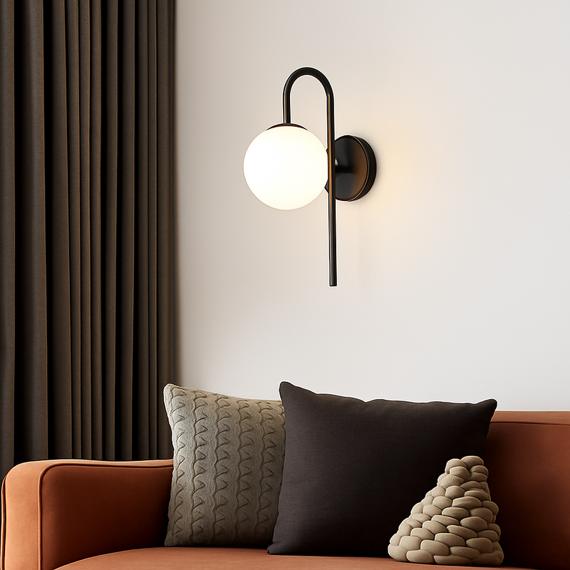 Applique murale LED dorée nordique avec ampoule G9 9w