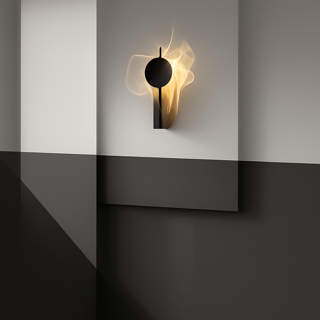 applique murale led en acier inoxydable style science-fiction - vue 3 sur 7