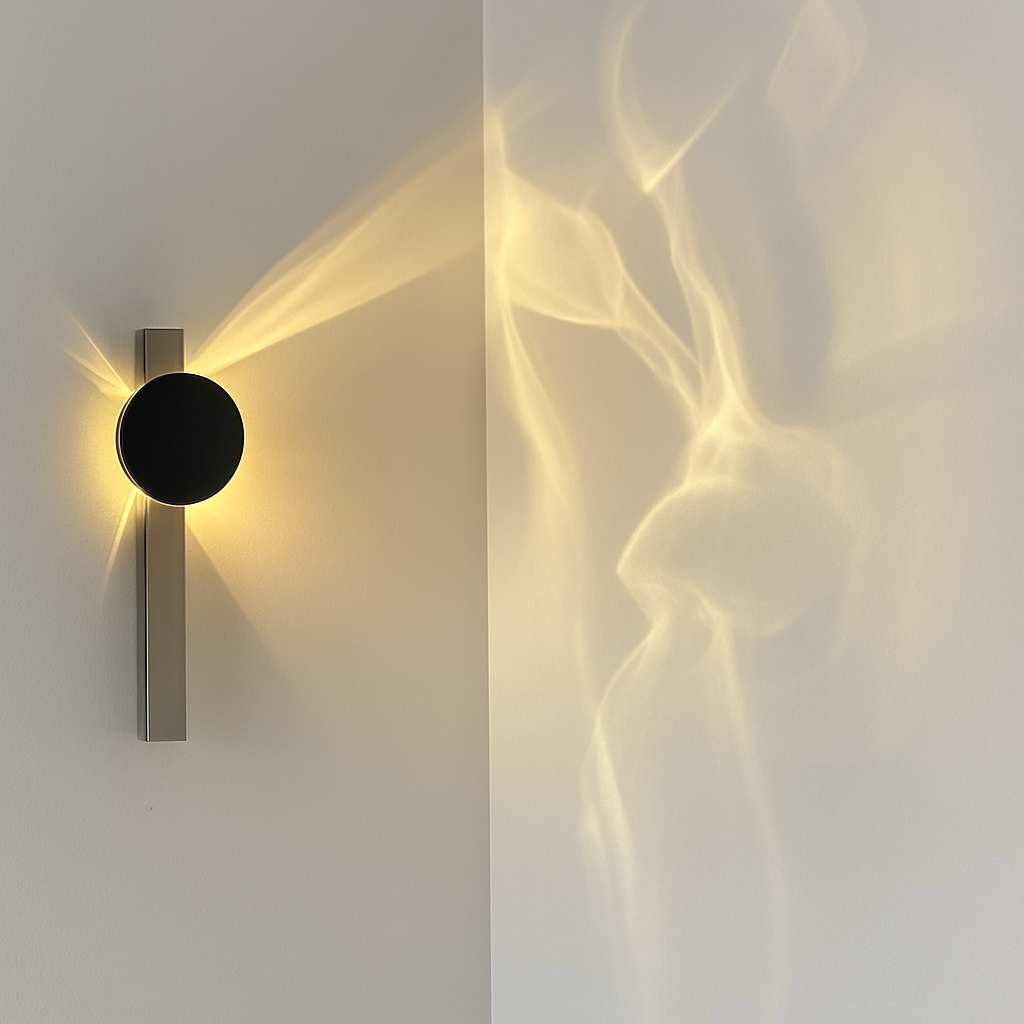 applique murale led en acier inoxydable style science-fiction - vue 4 sur 7
