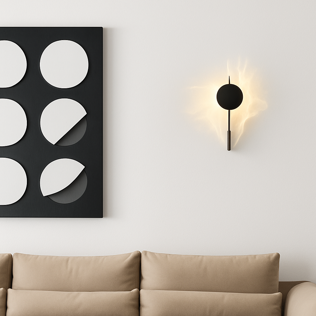 applique murale led en acier inoxydable style science-fiction - vue 5 sur 7