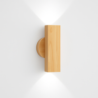 Applique murale LED en bois massif de Style nordique