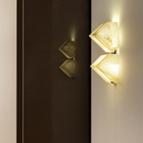 applique murale led en marbre naturel style artistique métal noir