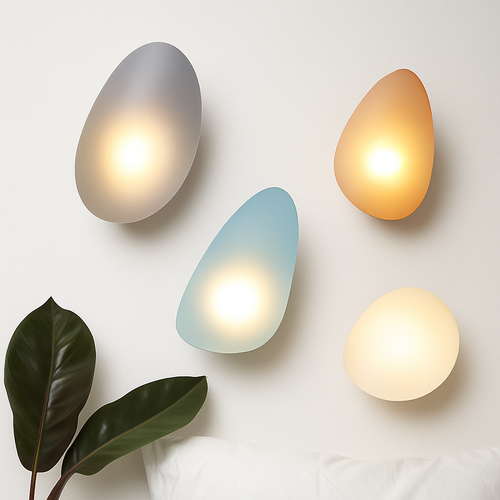 Applique murale LED en verre de couleur au Design nordique - vue 3 sur 22