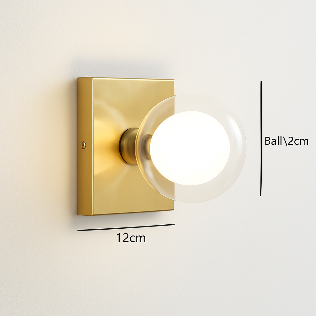 applique murale led en verre design moderne pour intérieur - vue 9 sur 10