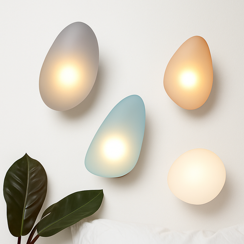 Applique murale led en verre design nordique luminaire décoratif - vue 2 sur 22