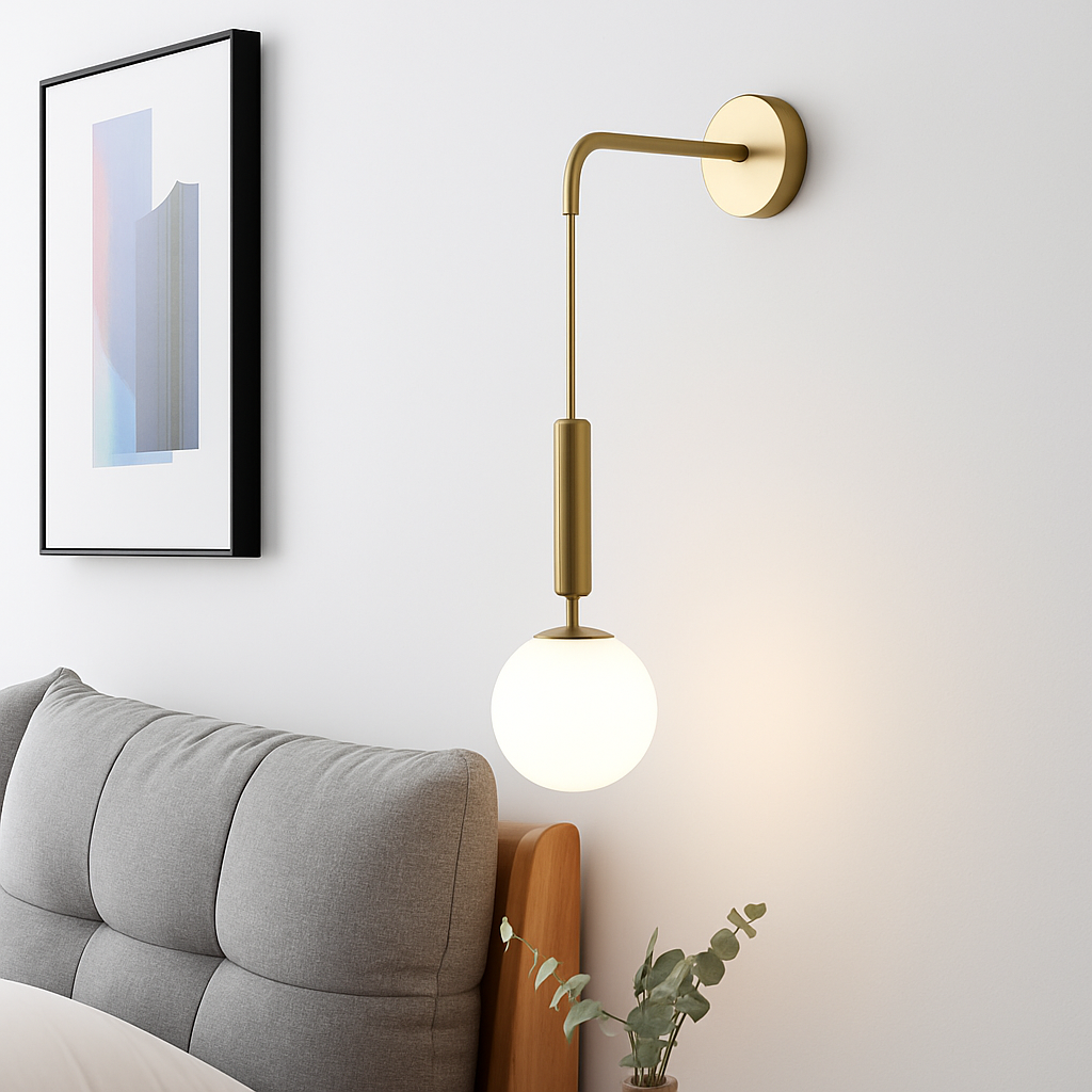 Applique murale LED en verre Simple et moderne