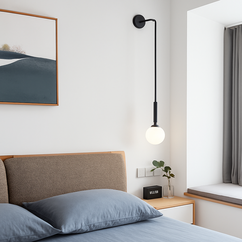 Applique murale LED en verre Simple et moderne