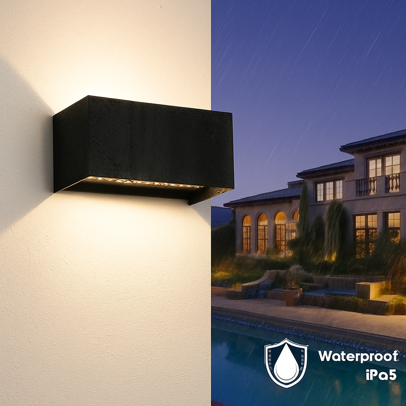 Applique murale LED haut et bas étanche IP65