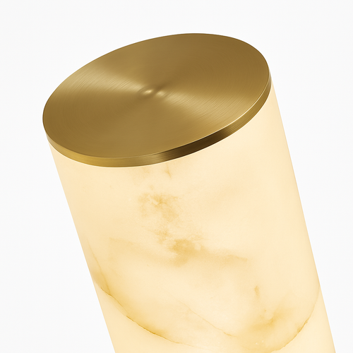 applique murale led marbre moderne en cuivre naturel - vue 6 sur 12