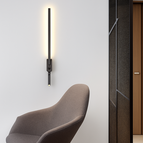 applique murale led minimaliste avec interrupteur angle réglable 3000k - vue 6 sur 18