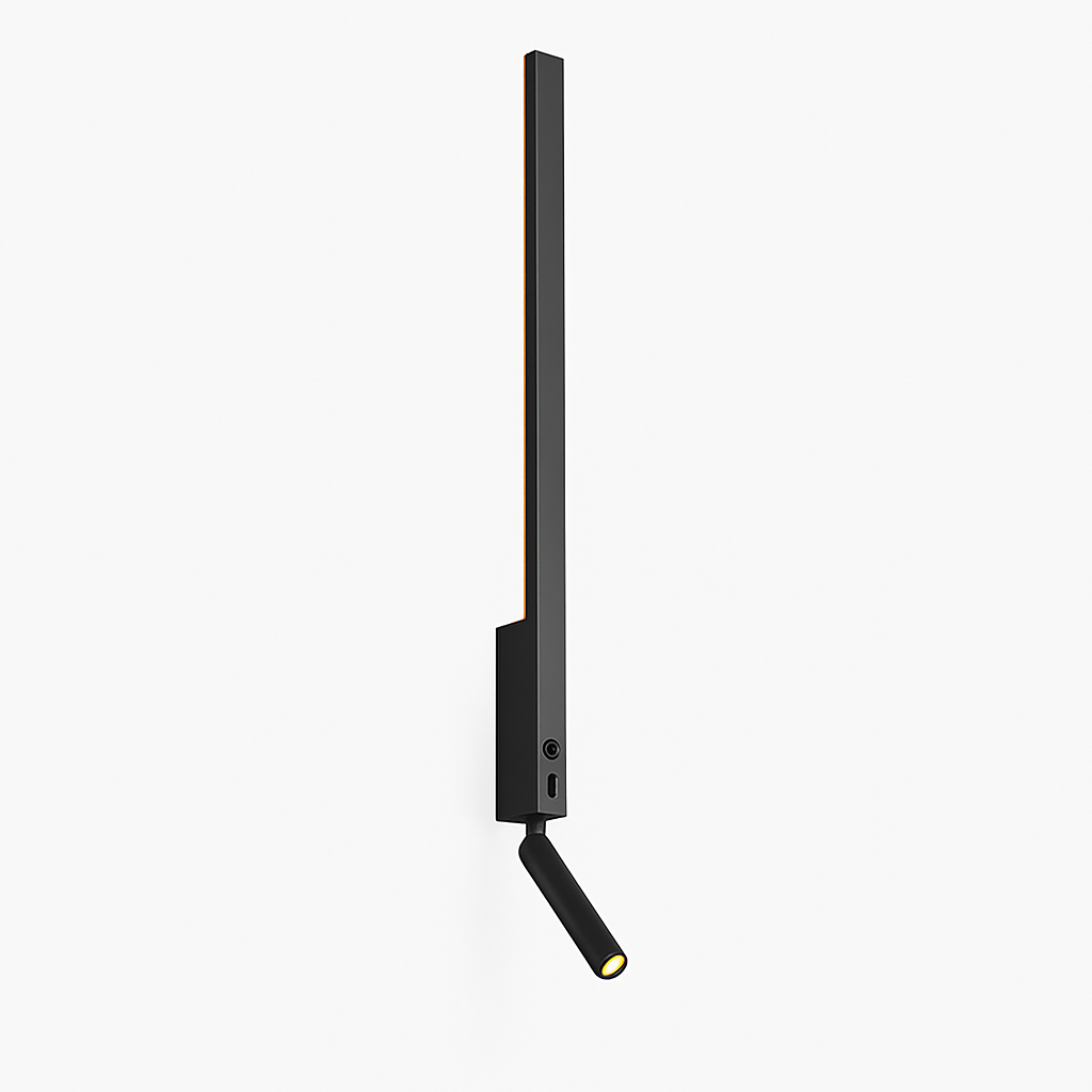 applique murale led minimaliste avec interrupteur angle réglable 3000k