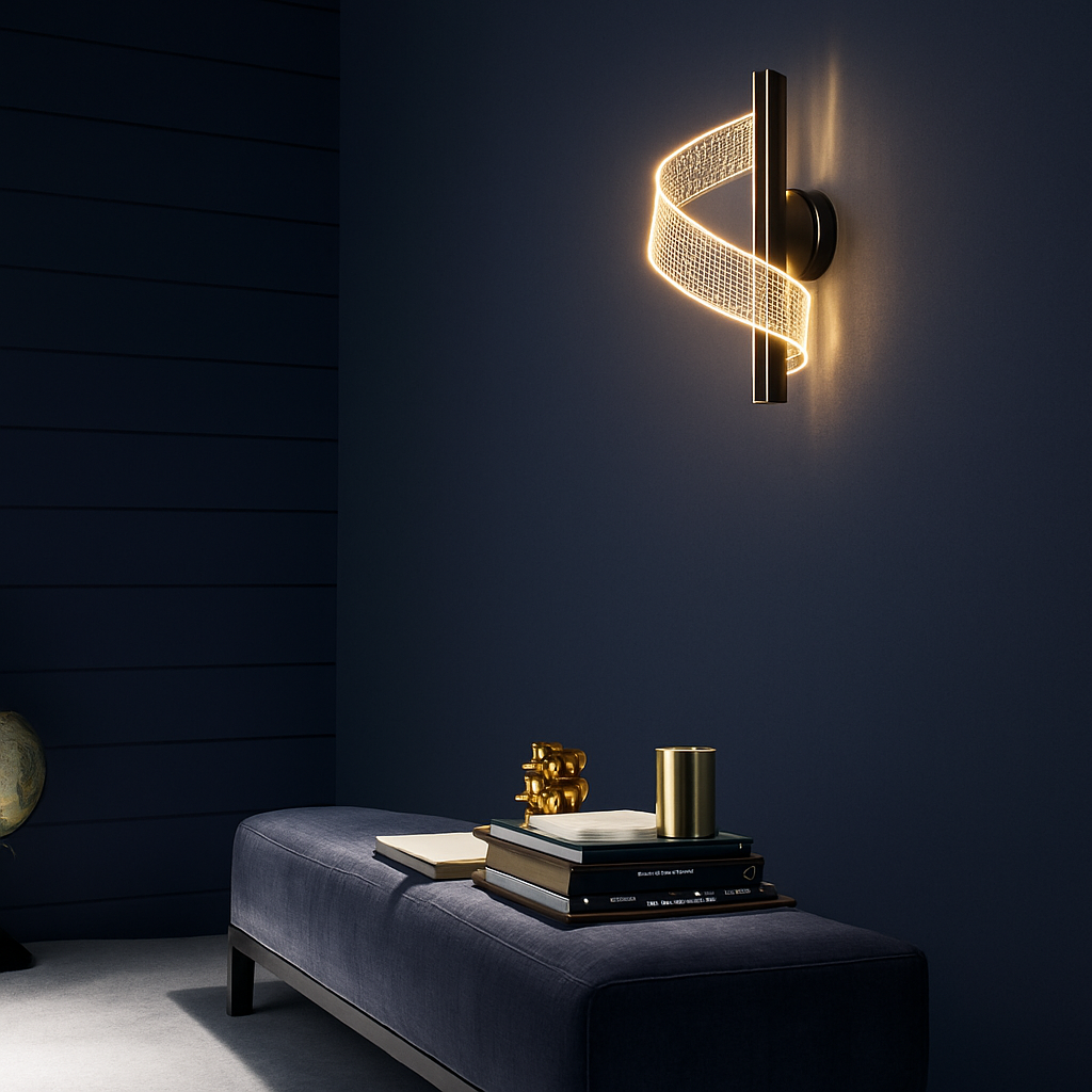 Applique murale LED minimaliste avec lumière ondulé Steal - vue 3 sur 10