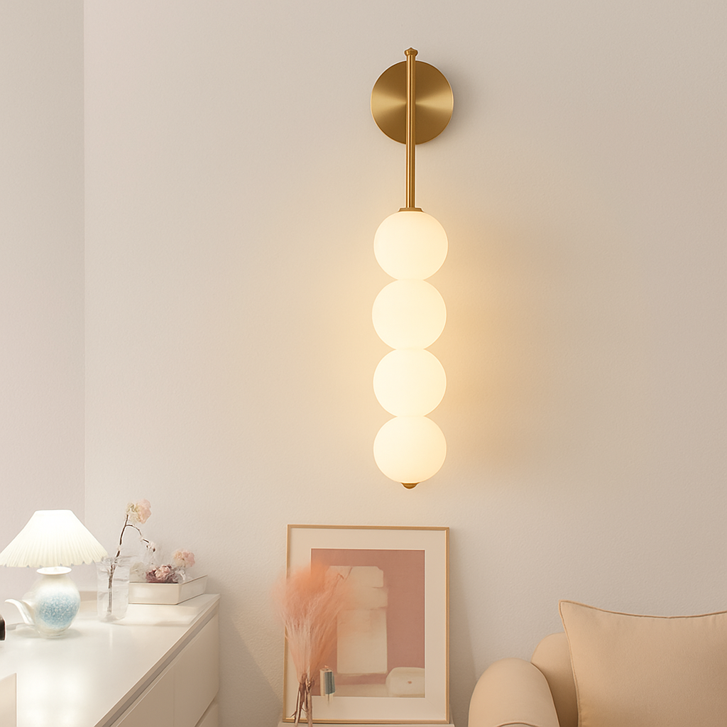 Applique murale LED minimaliste en forme de gourde à vent