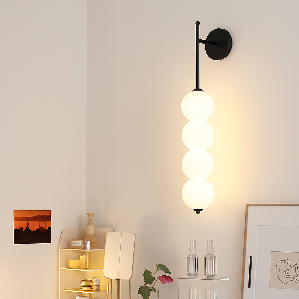 Applique murale LED minimaliste en forme de gourde à vent