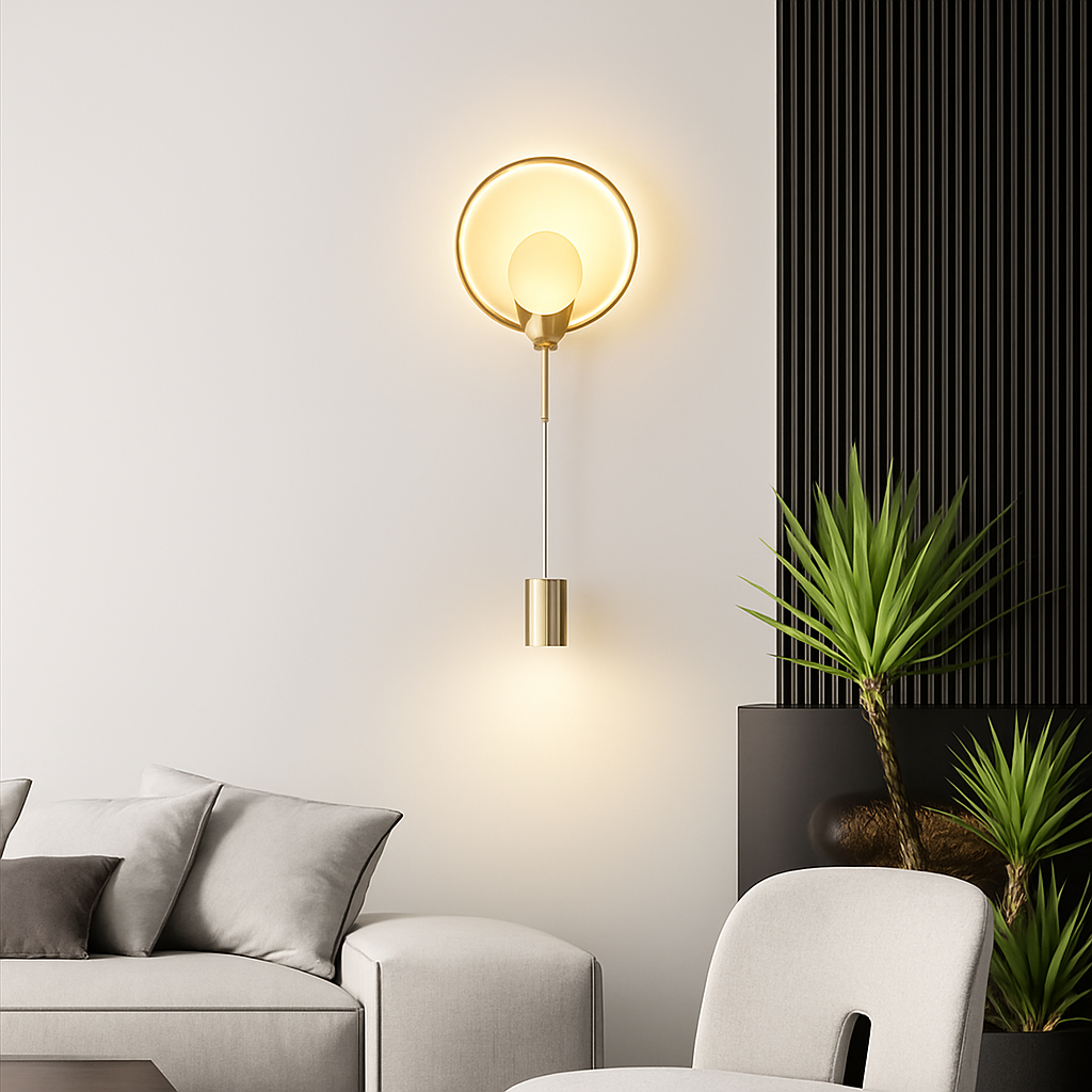 applique murale led moderne avec gradation de température - vue 3 sur 7