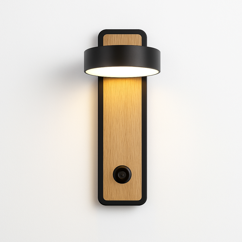 applique murale led moderne avec interrupteur pour lecture - vue 3 sur 8