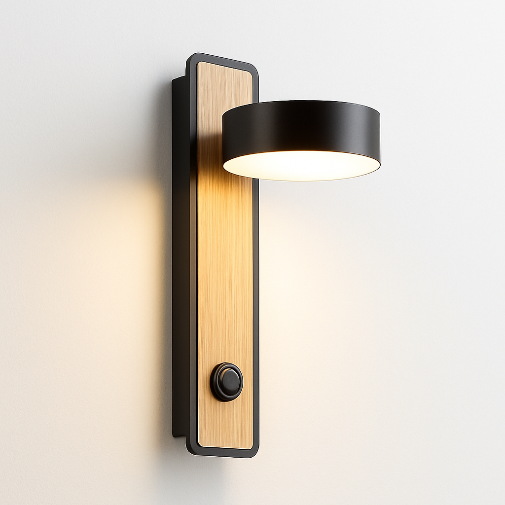 applique murale led moderne avec interrupteur pour lecture - vue 8 sur 8