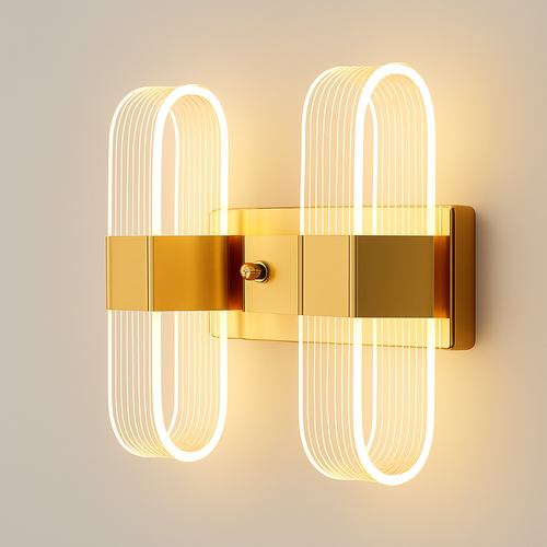 applique murale LED moderne elliptique pour décoration intérieure