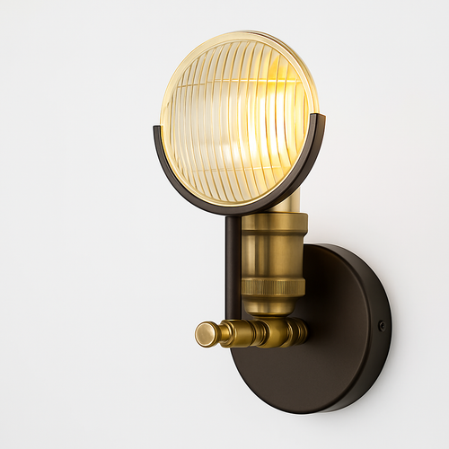 applique murale led moderne en verre décoratif nordique - vue 2 sur 6