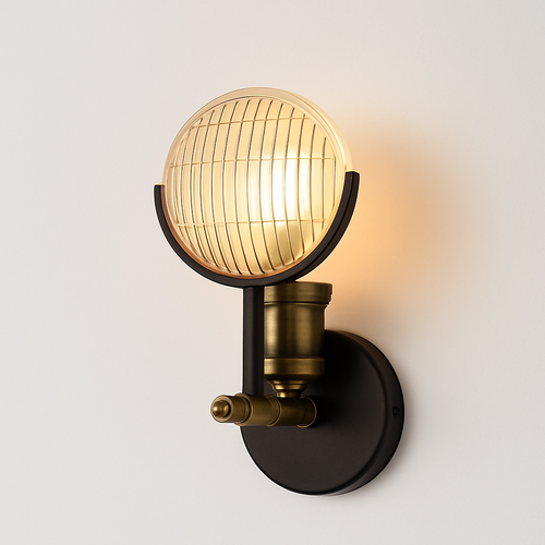 applique murale led moderne en verre décoratif nordique - vue 3 sur 6
