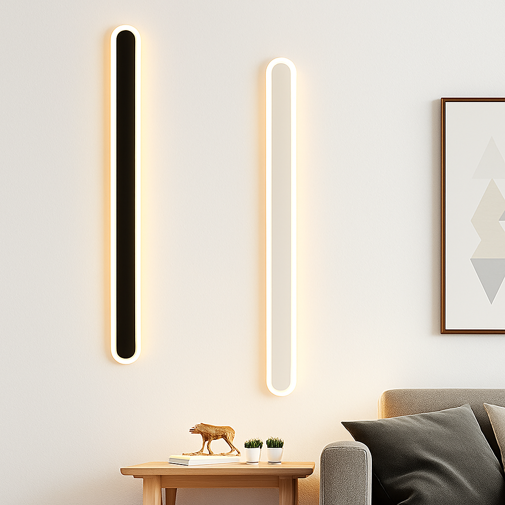 applique murale led moderne à intensité variable avec télécommande intelligente - vue 4 sur 16