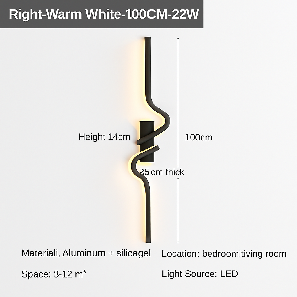 applique murale led moderne pour intérieur design élégant - vue 8 sur 16