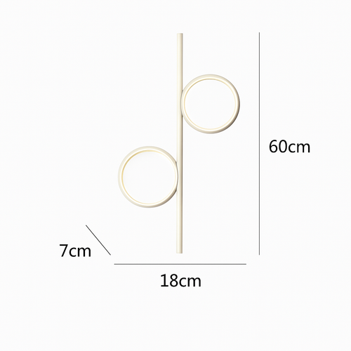 applique murale led moderne simple créativité nordique personnalisée - vue 12 sur 18