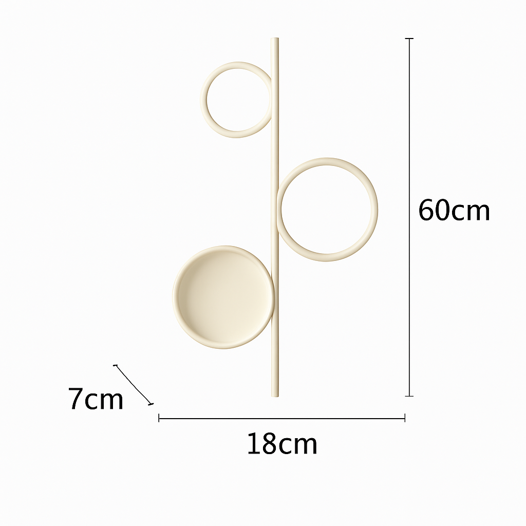 applique murale led moderne simple créativité nordique personnalisée - vue 13 sur 18