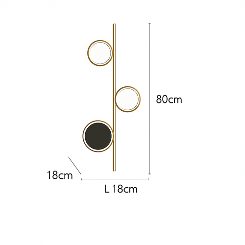 applique murale led moderne simple créativité nordique personnalisée - vue 19 sur 18