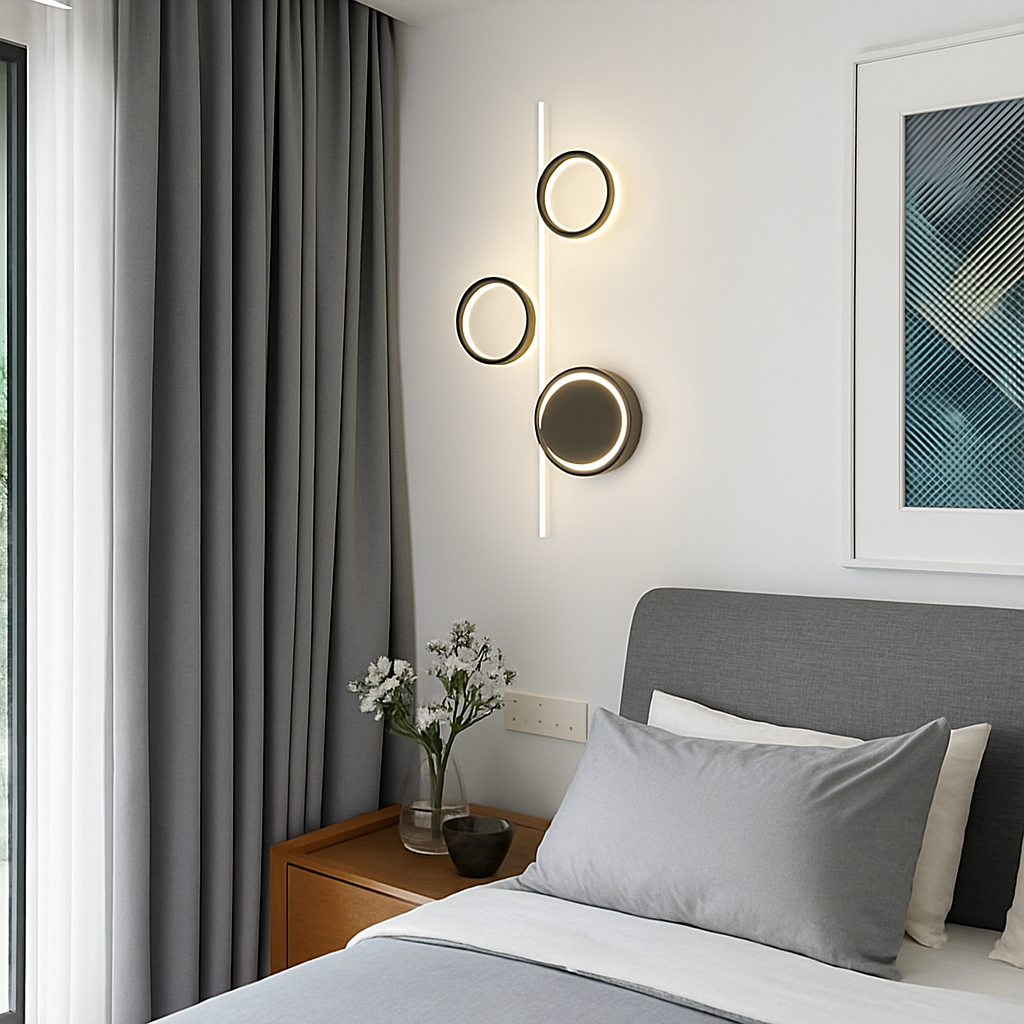 applique murale led moderne simple créativité nordique personnalisée - vue 3 sur 18