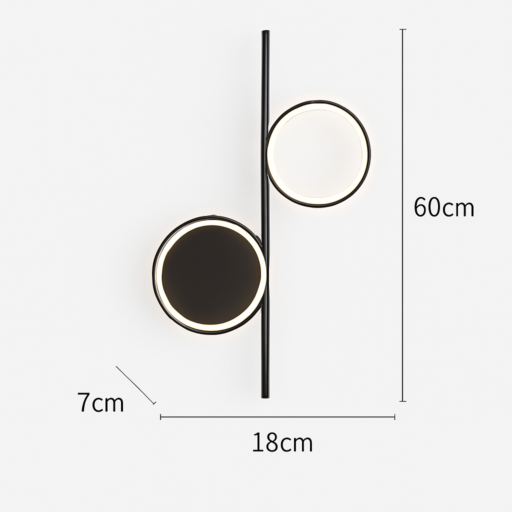 applique murale led moderne simple créativité nordique personnalisée - vue 8 sur 18