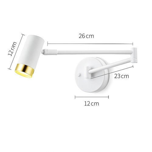 applique murale led modernes bras long réglable décoration d'intérieur - vue 8 sur 10