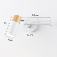 applique murale led modernes bras long réglable décoration d'intérieur