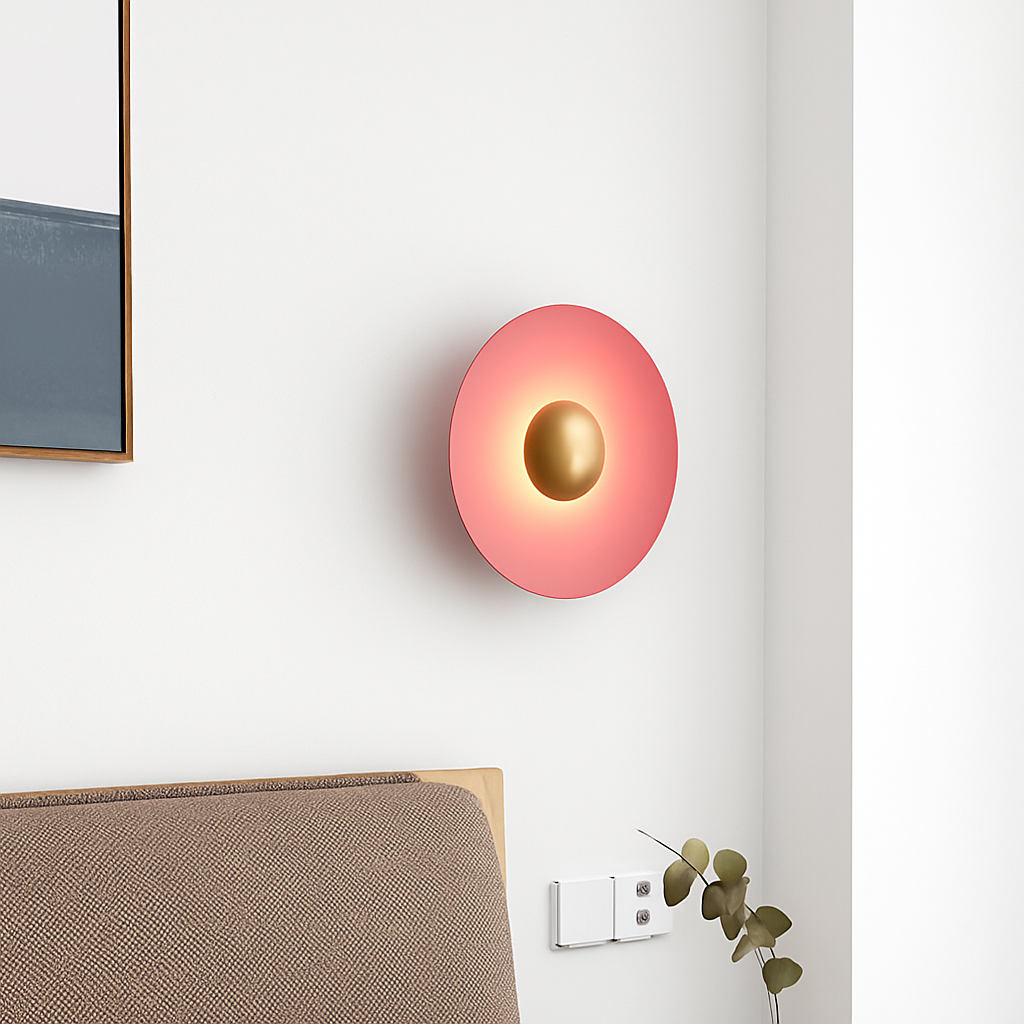 applique murale led ronde moderne pour décoration intérieure éclairage élégant - vue 6 sur 11