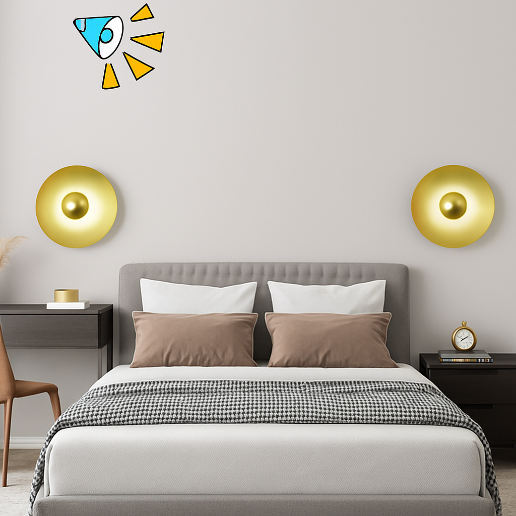 applique murale led ronde moderne pour décoration intérieure éclairage élégant - vue 7 sur 11