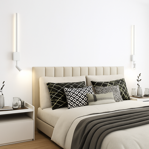 Applique murale Led rotative longue et minimaliste moderne - vue 4 sur 9