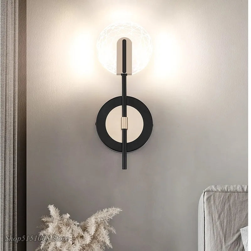 applique murale led rotative simple design nordique moderne