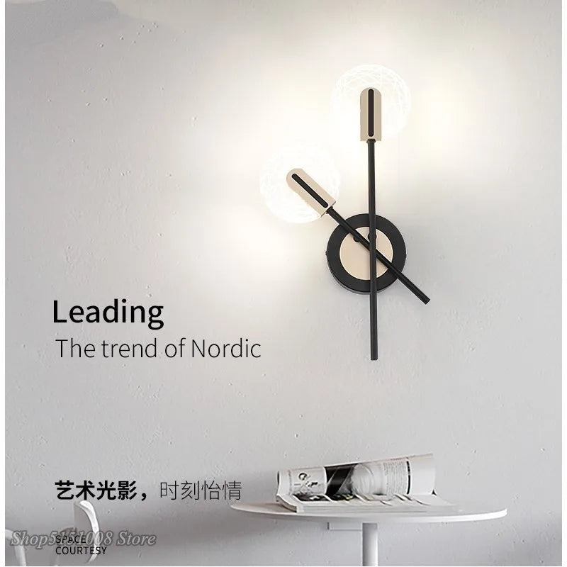 applique murale led rotative simple design nordique moderne