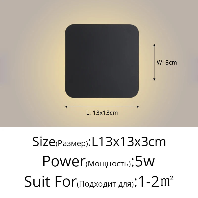 Applique Murale En Bois Applique Murale Ovale LED Applique Murale Nordique Géométrique