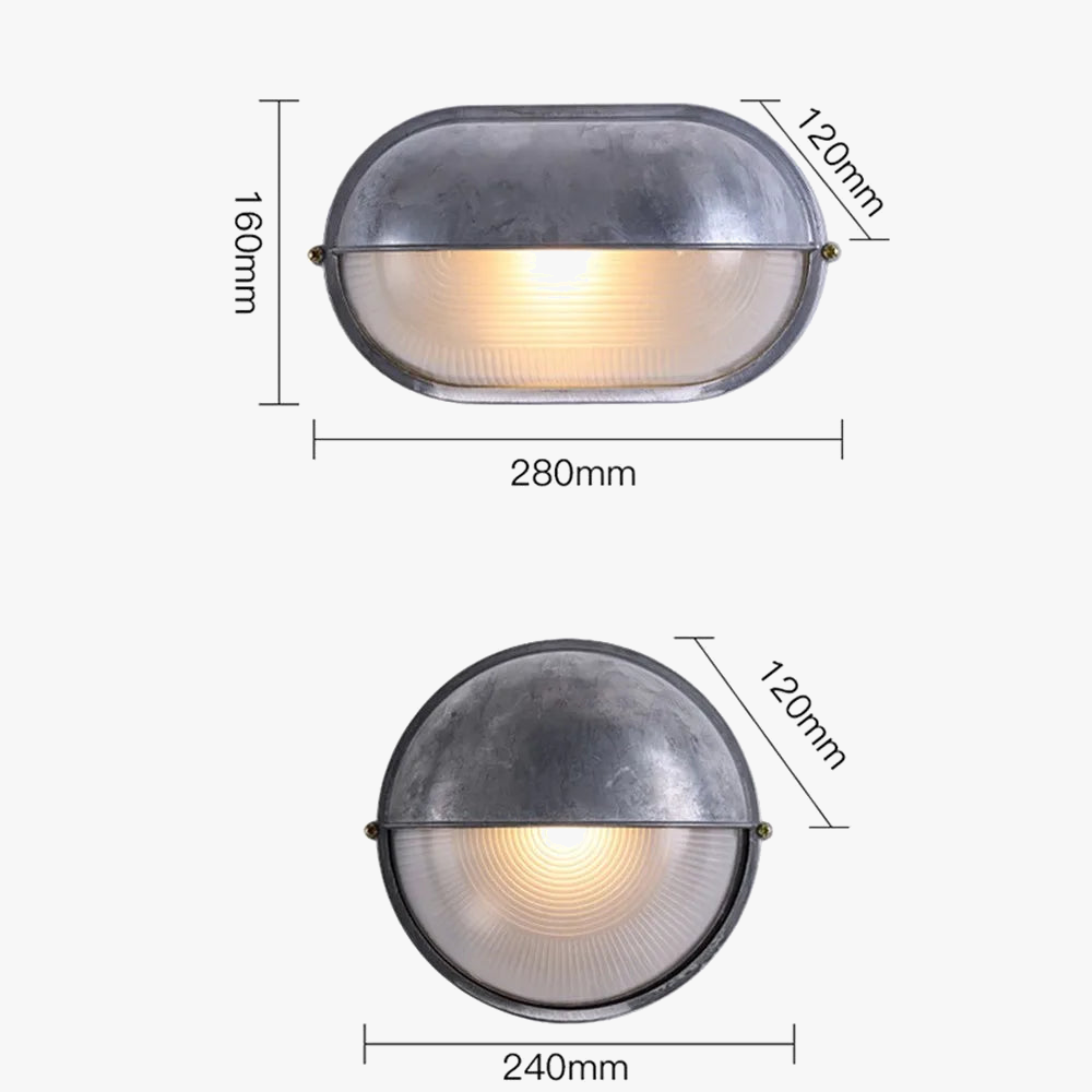 applique murale led vintage étanche antirouille pour extérieur