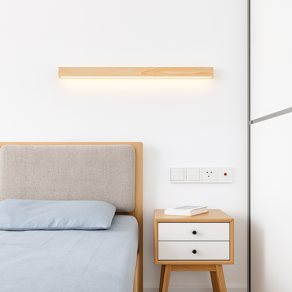 applique murale Longue bande LED en bois - vue 4 sur 10