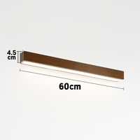 applique murale Longue bande LED en bois