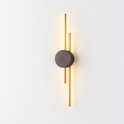 applique murale minimaliste en laiton led atmosphère - vue 18 sur 18