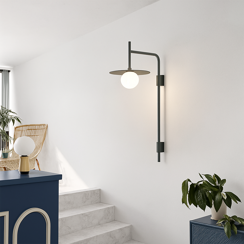 applique murale minimaliste à led style industriel rétro - vue 3 sur 12