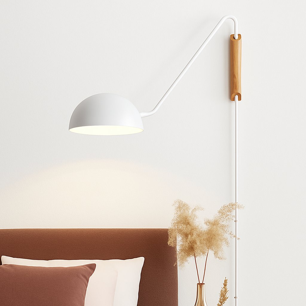 applique murale minimaliste scandinave avec bras pivotant décor intérieur