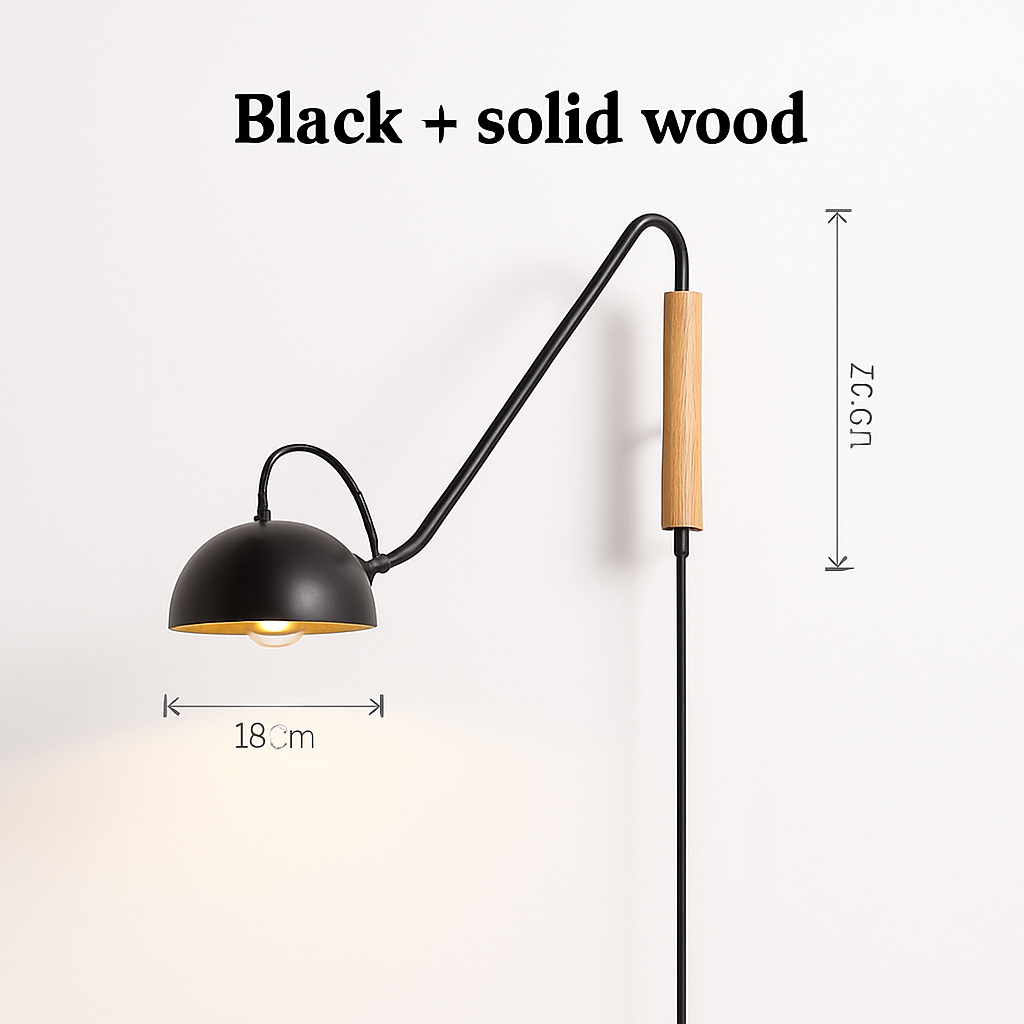 applique murale minimaliste scandinave avec bras pivotant décor intérieur