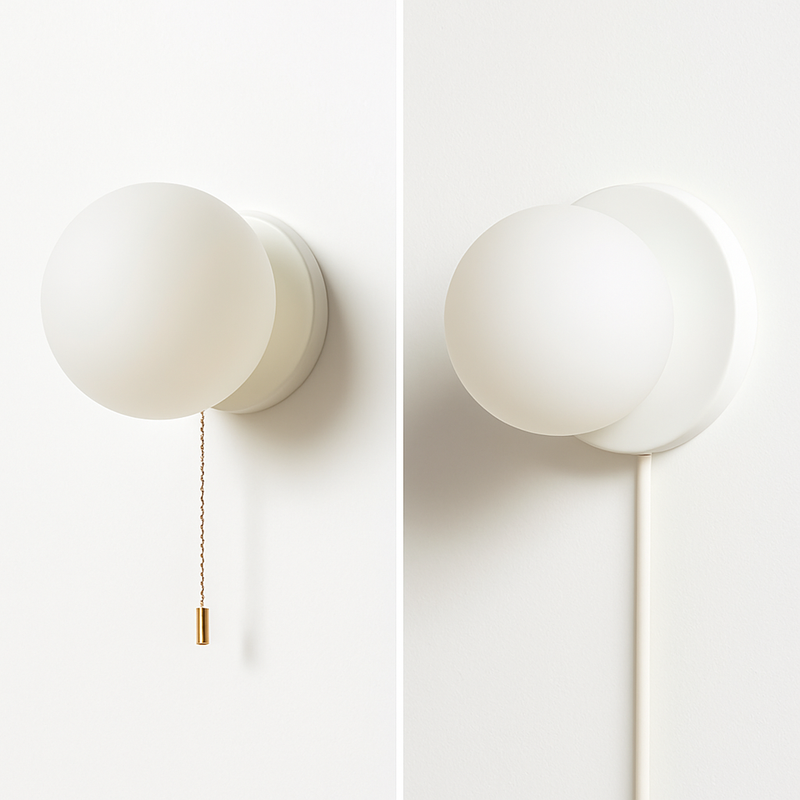 applique murale moderne boule avec interrupteur décoratif intérieur