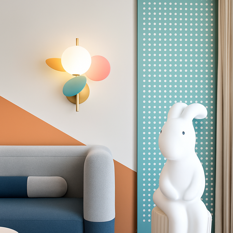 Applique murale moderne coloré pour enfant Clover