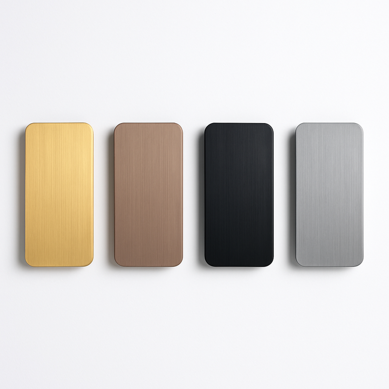 applique murale moderne en aluminium brossé pour éclairage intérieur