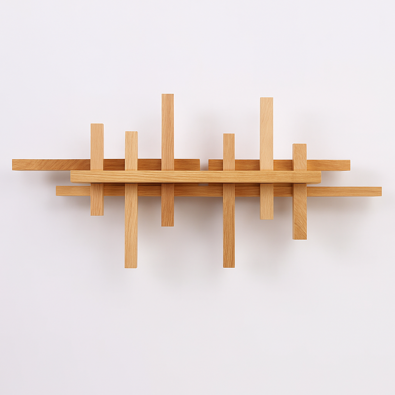 applique murale moderne en bois avec éclairage led artistique